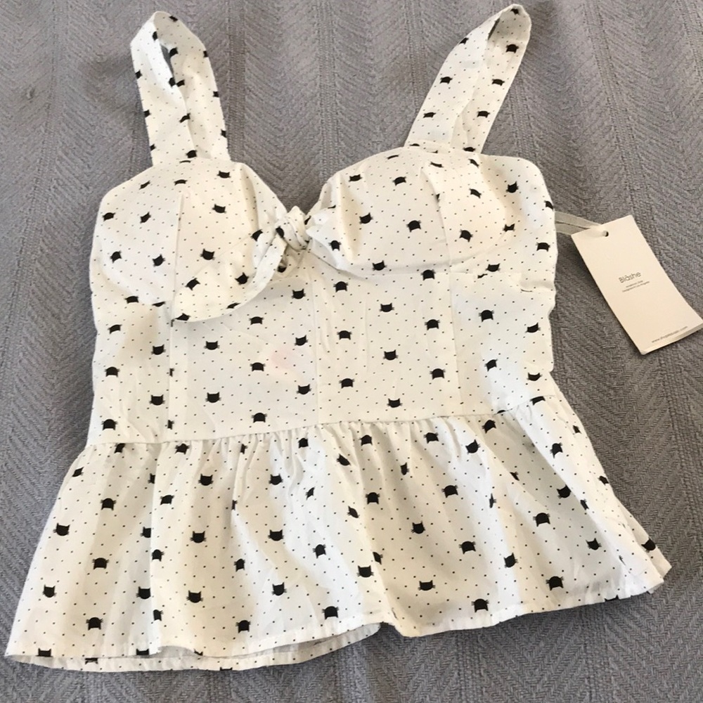 NWT Tie Front Top